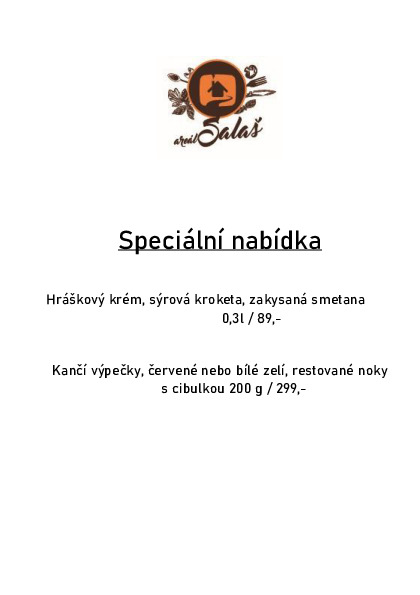 Speciální nabídka II